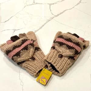 Hand Knit Wool Gloves